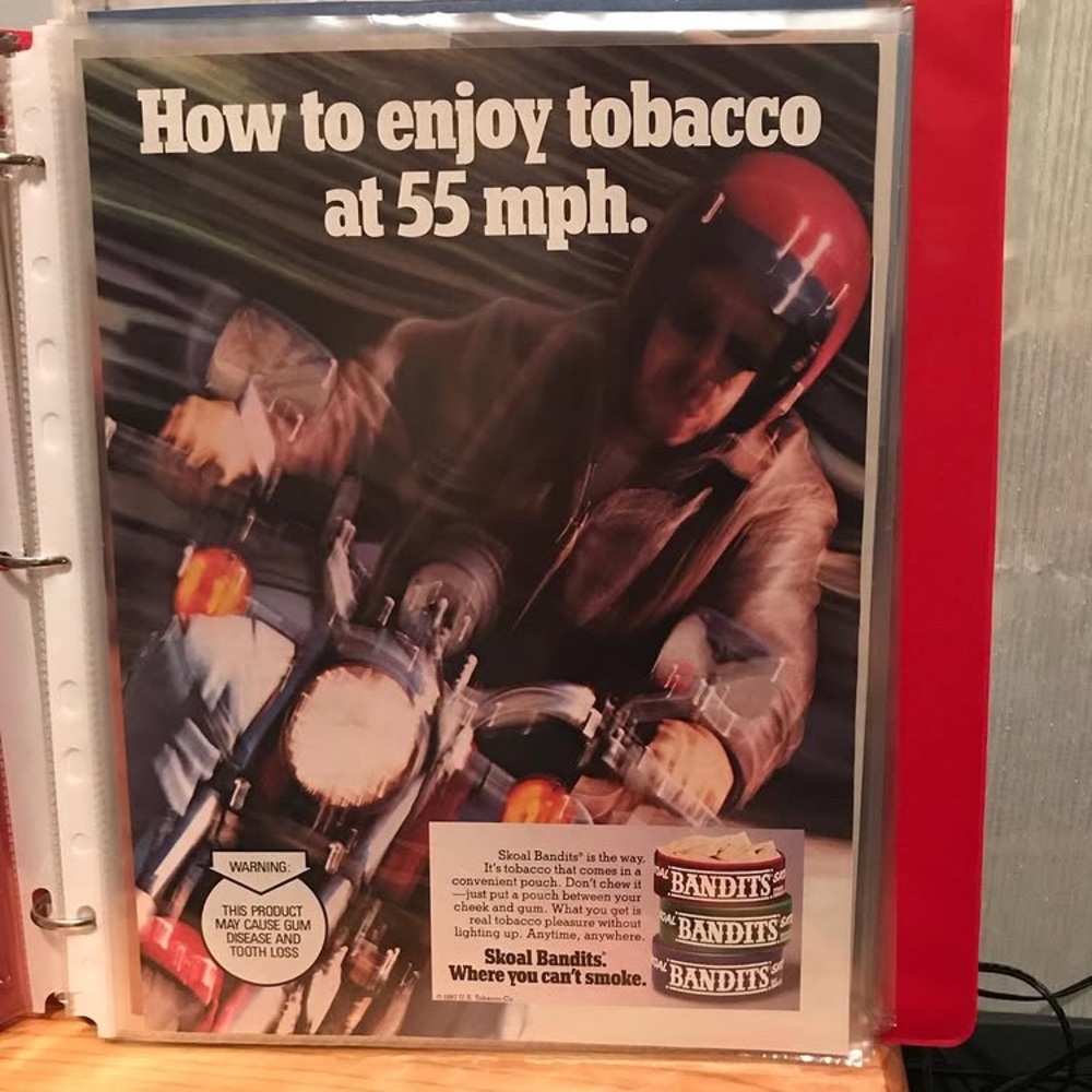 1987 Skoal bandits tobacco advertising